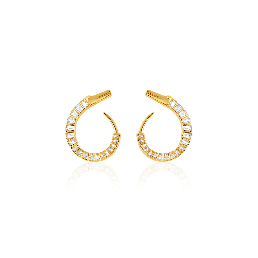 Axo Front Back Earrings
