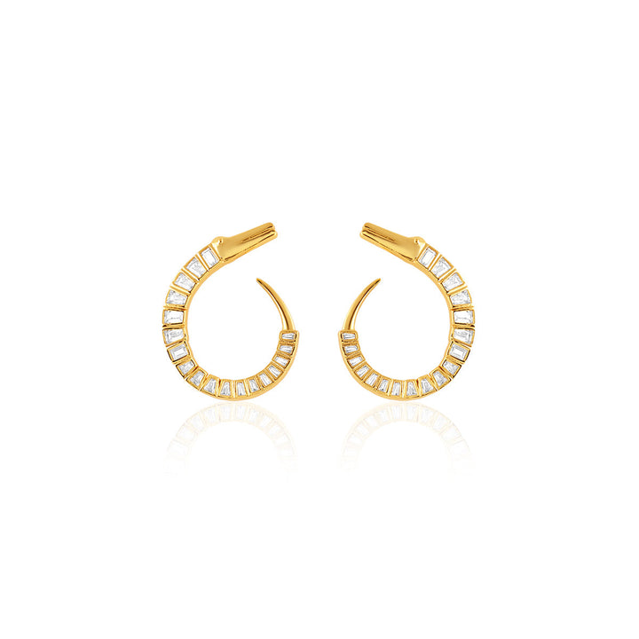 Axo Front Back Earrings