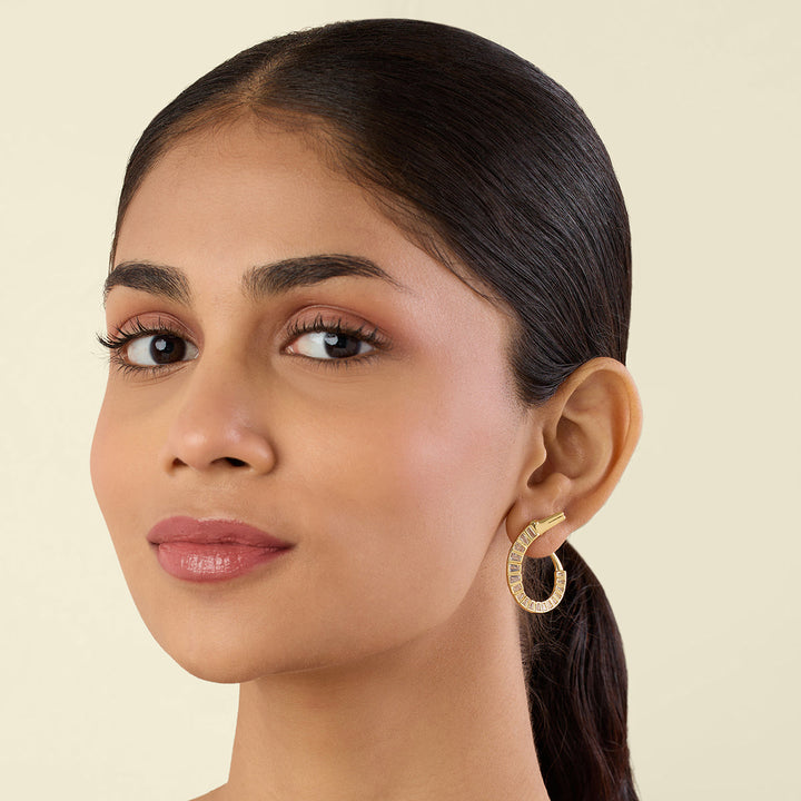 Axo Front Back Earrings