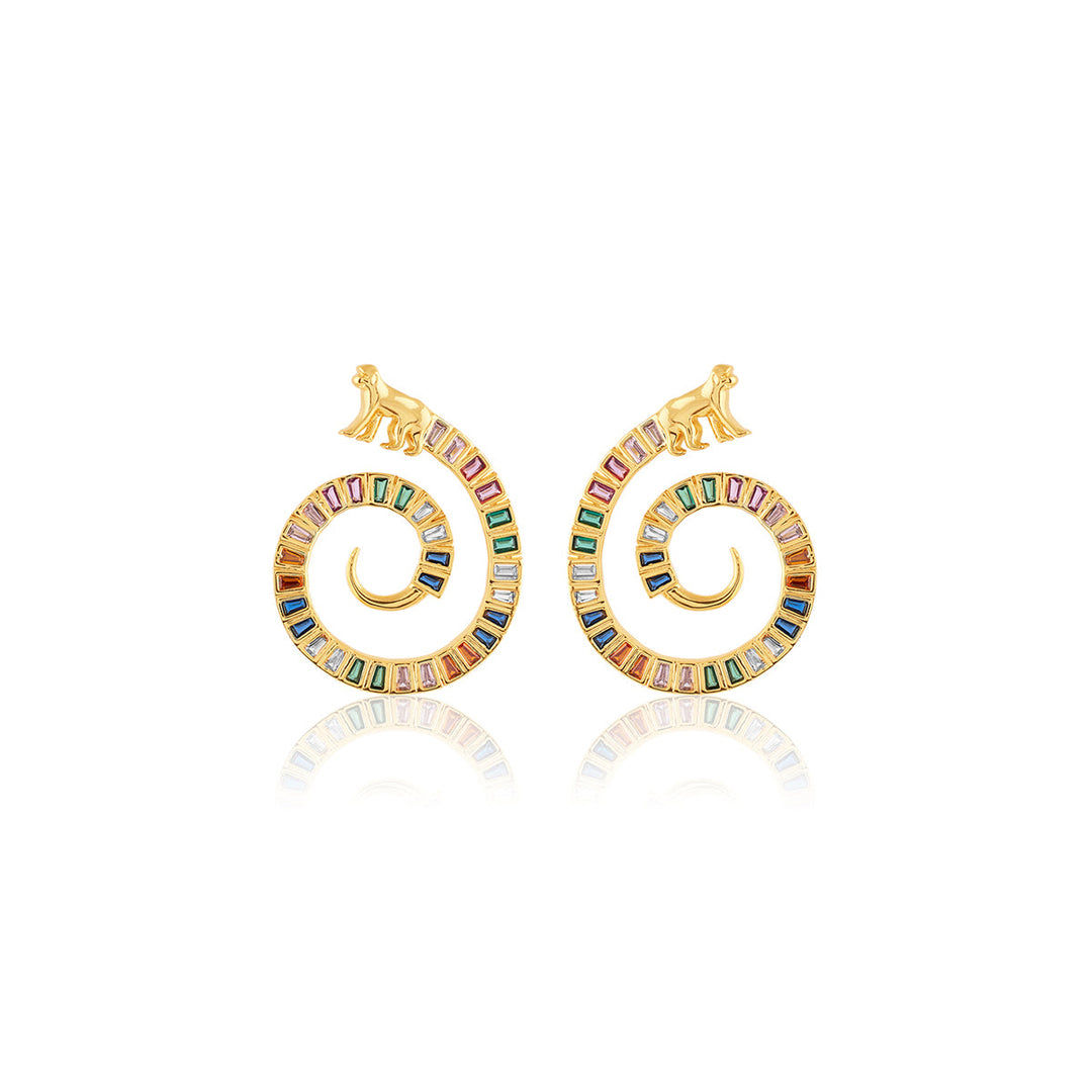 Vaanar Multi-coloured Statement Earrings