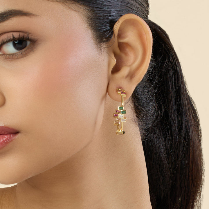 Leel Multi-coloured Hoop Earrings