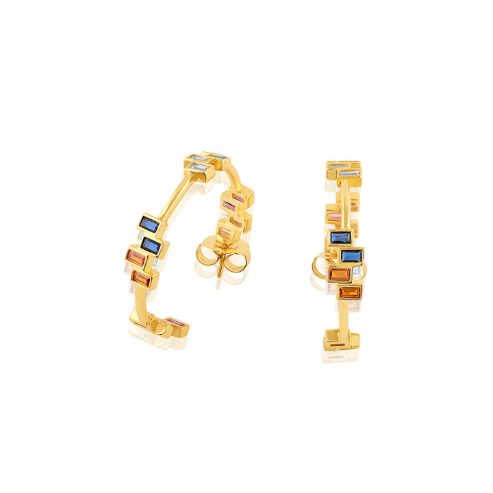 Leel Multi-coloured Hoop Earrings