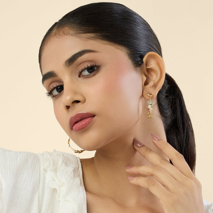 Leel Multi-coloured Hoop Earrings