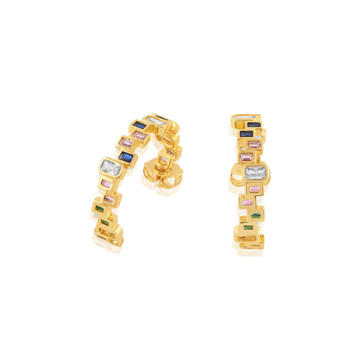 Rasa Multi-coloured Hoop Earrings