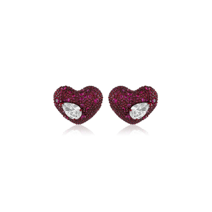 Celeste Ruby Stud Earrings