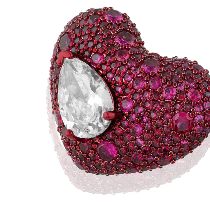 Celeste Ruby Stud Earrings