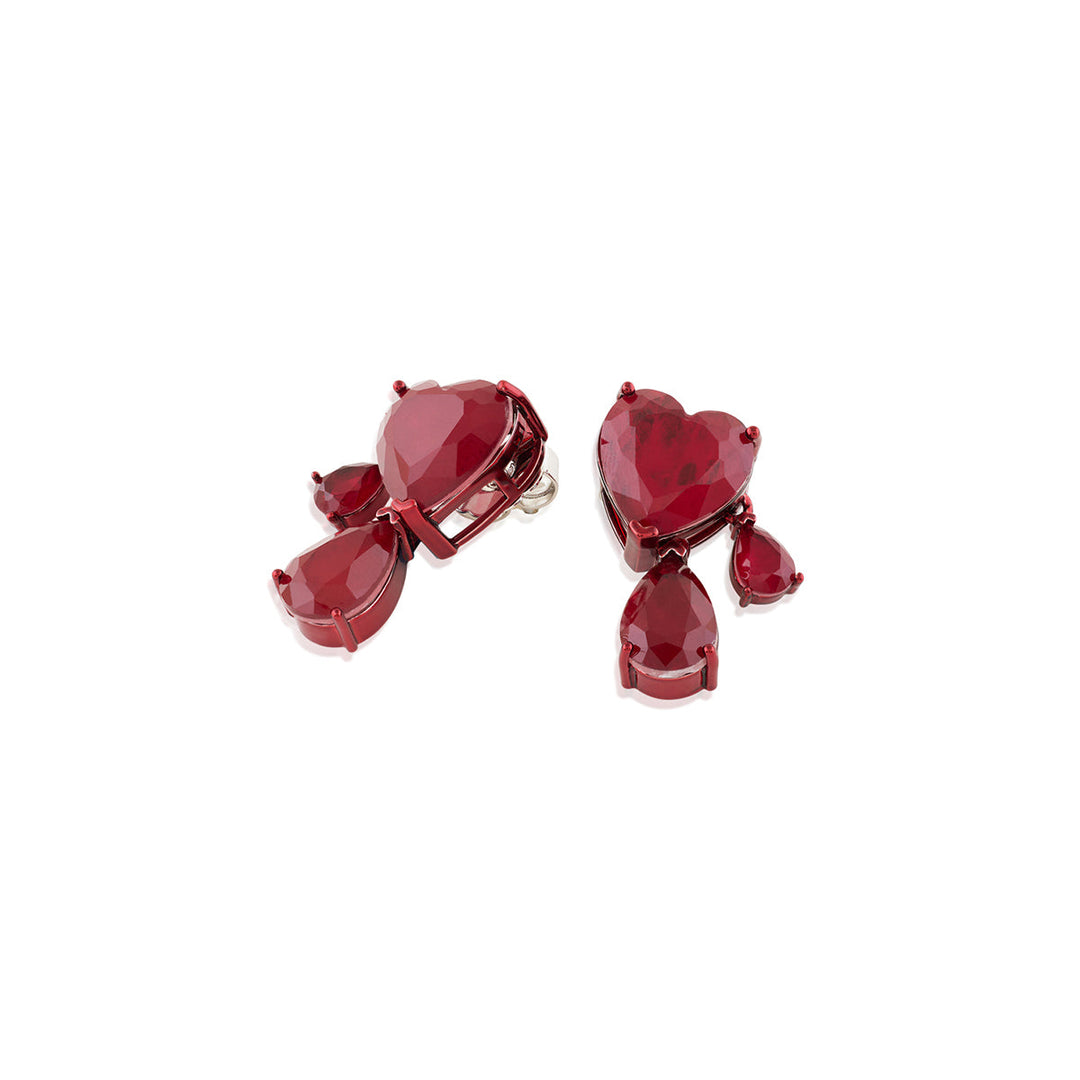 Valencia Ruby Dangler Earrings