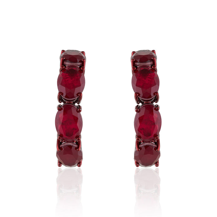 Marquise Ruby Earrings