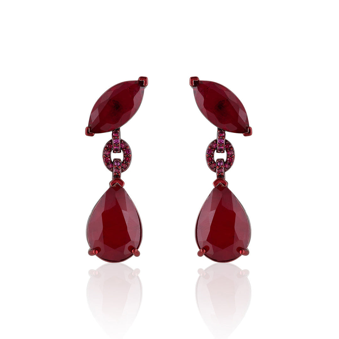 Arabella Ruby Dangler Earrings