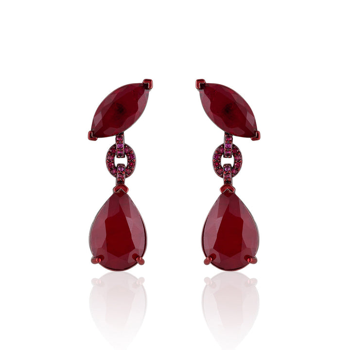 Arabella Ruby Dangler Earrings