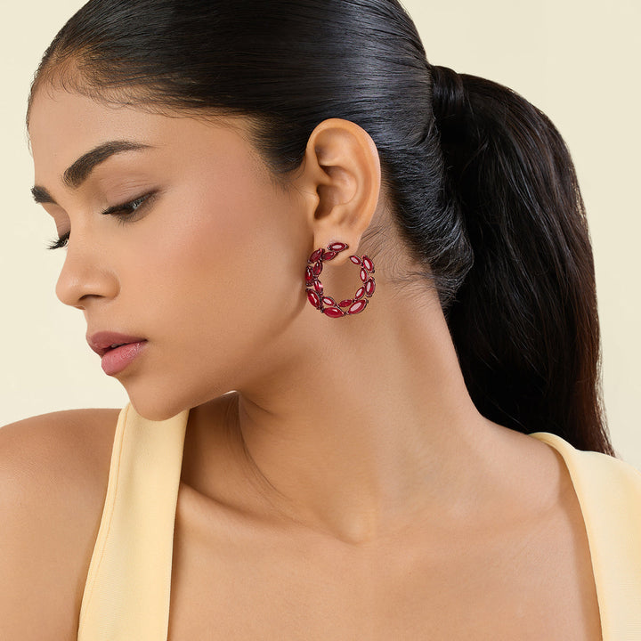 Florence Ruby Earrings