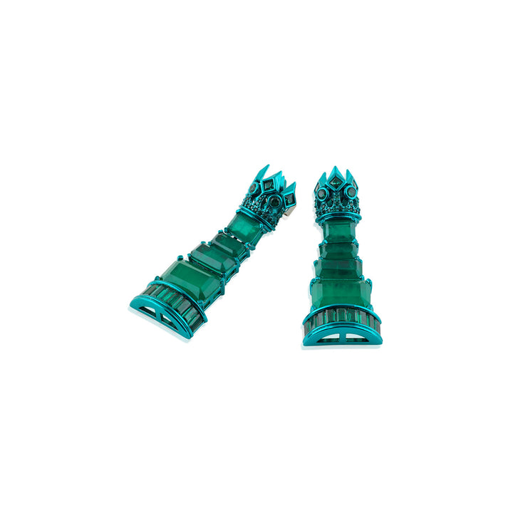 Alouette Emerald Dangler Earrings