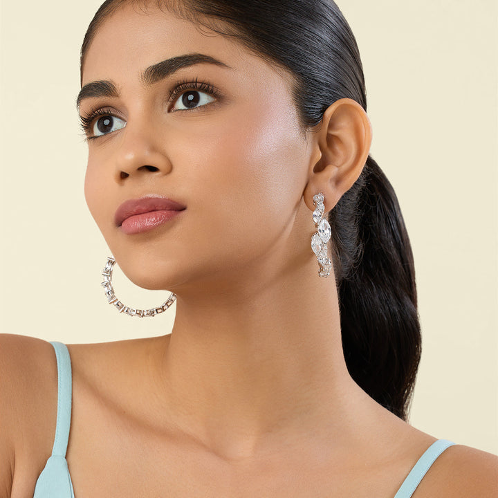 Celeste Opaline Hoop Earrings