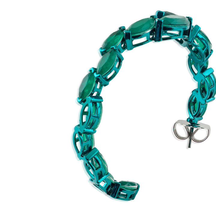 Seraphine Emerald Hoop Earrings
