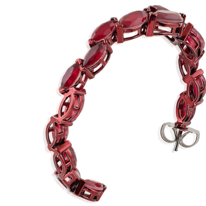 Aurelia Ruby Hoop Earrings