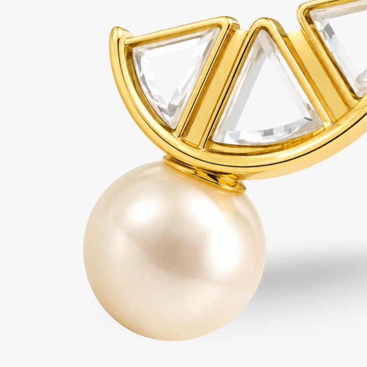Yuzu Mirror Pearl Studs