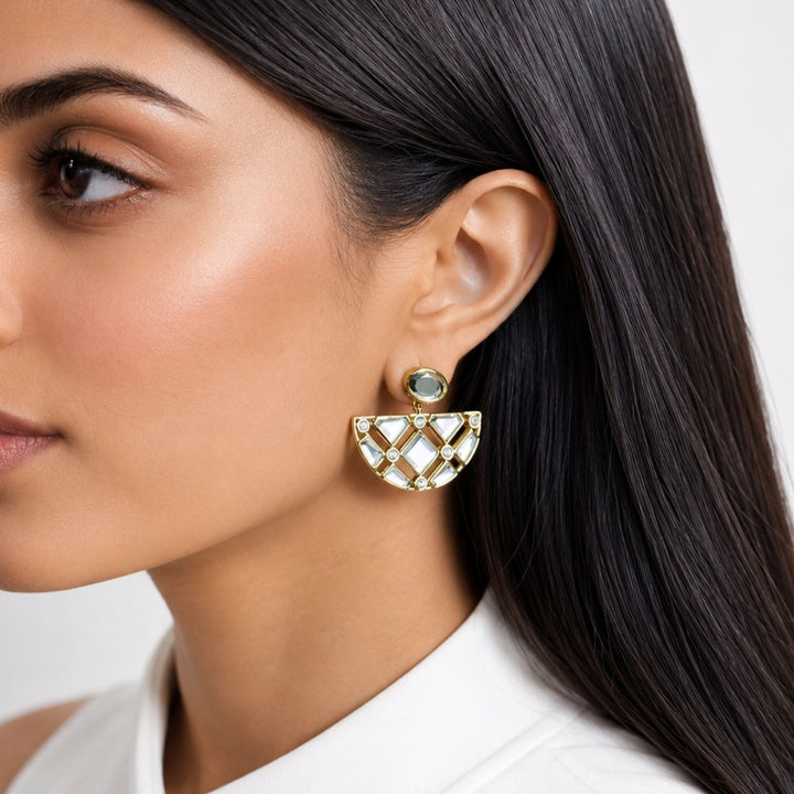 Lattice Mirror Statement Danglers