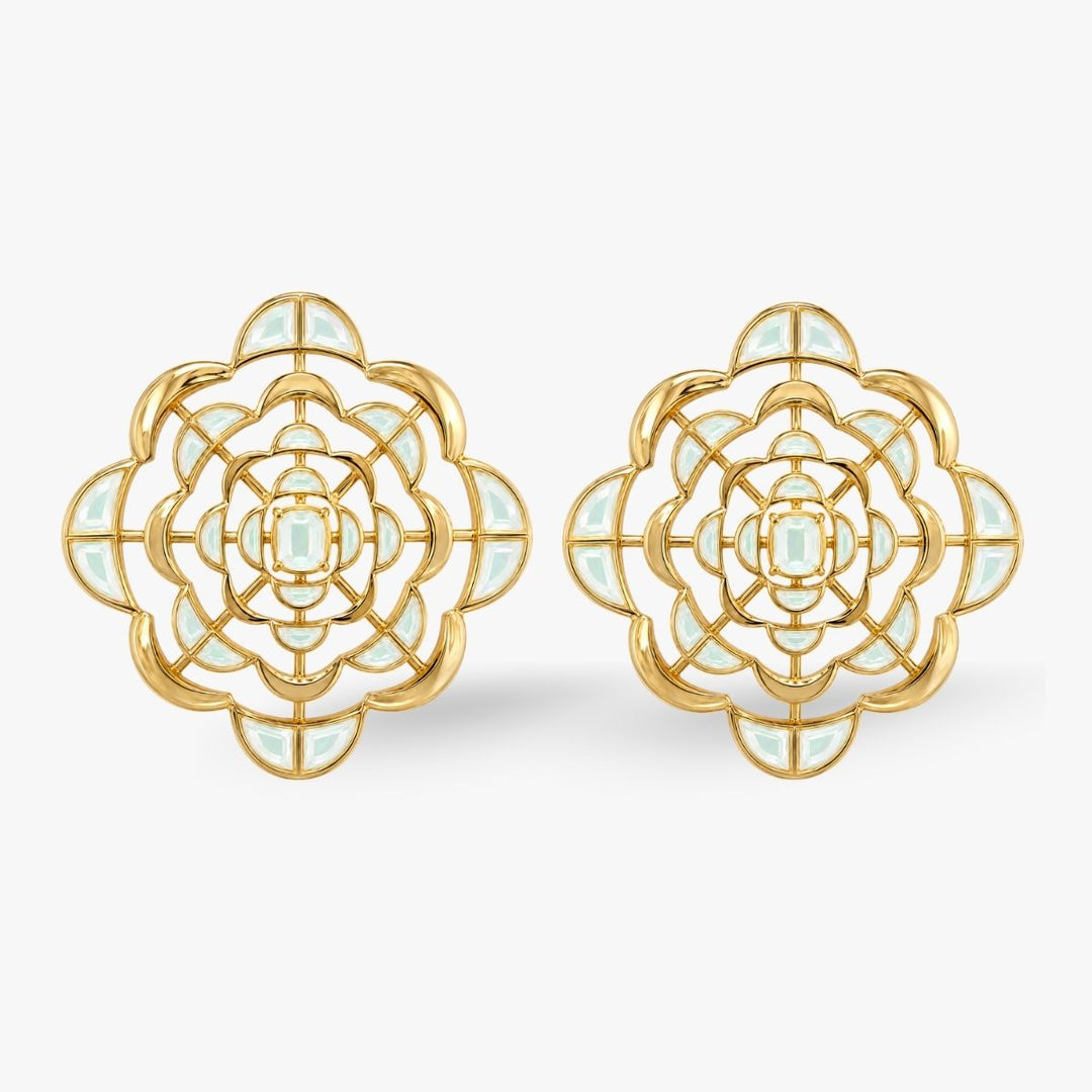 Spirula Mirror Statement Studs