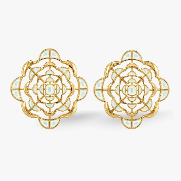 Spirula Mirror Statement Studs