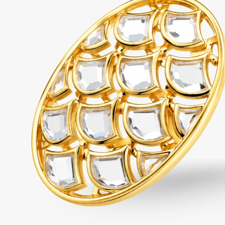 Deco Mirror Statement Studs