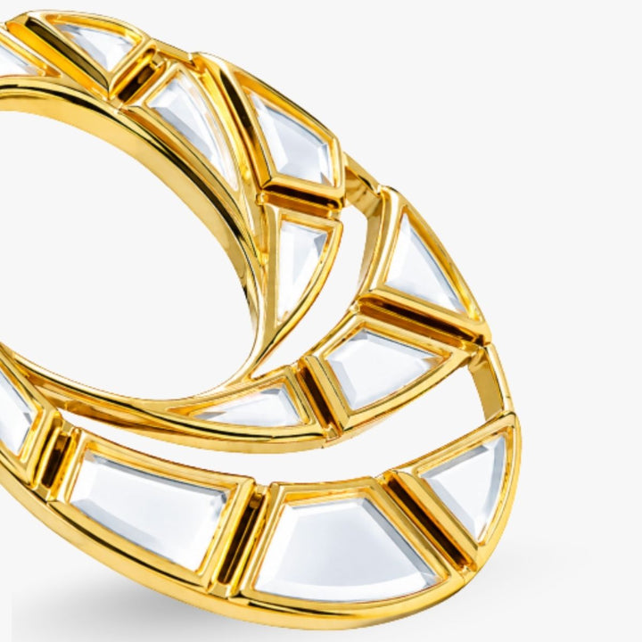 Crema Mirror Front Back Earrings