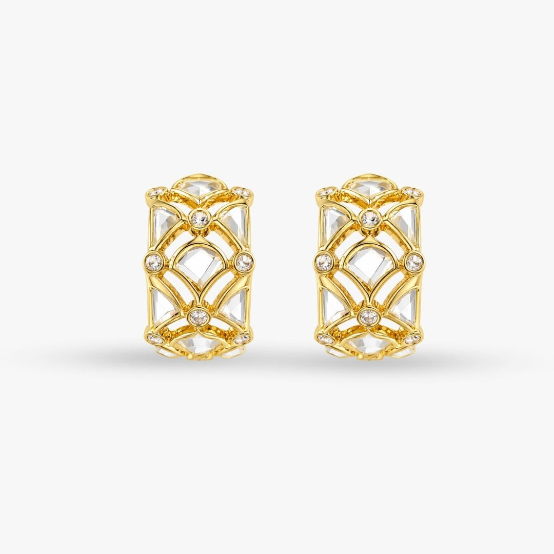 Deco Mirror Statement Hoops