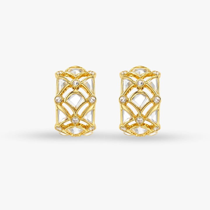 Deco Mirror Statement Hoops
