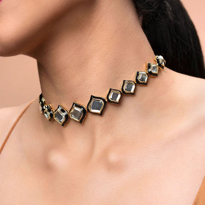 Black Choker Necklace for Women by Isharya | Modern Indian Jewellery