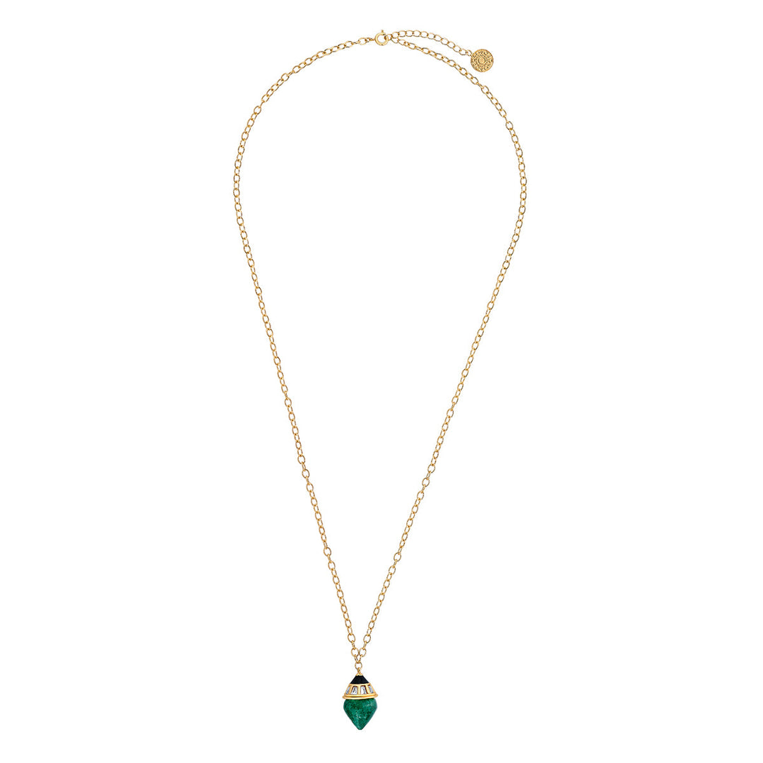 Green Pendant Necklace for Women by Isharya | Modern Indian Jewellery