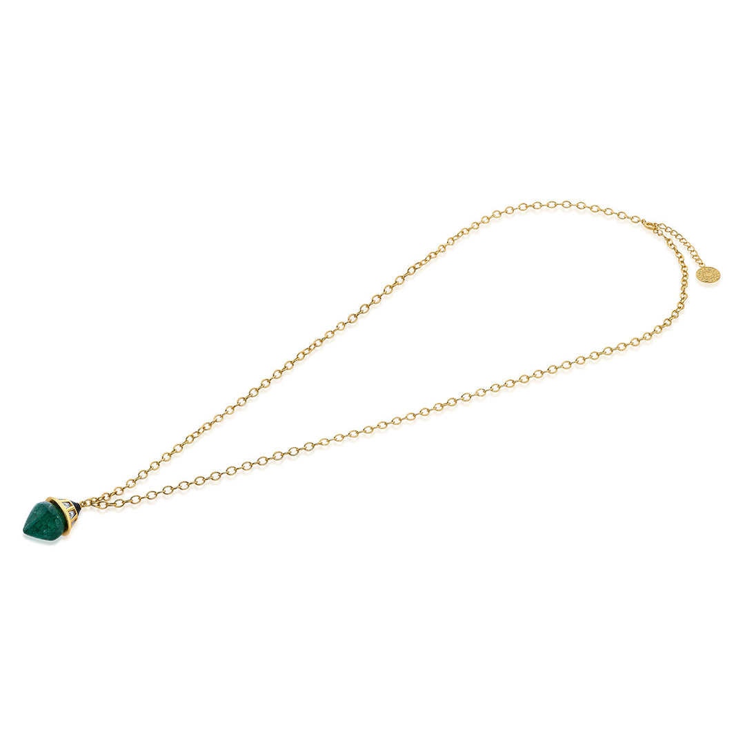 Green Pendant Necklace for Women by Isharya | Modern Indian Jewellery