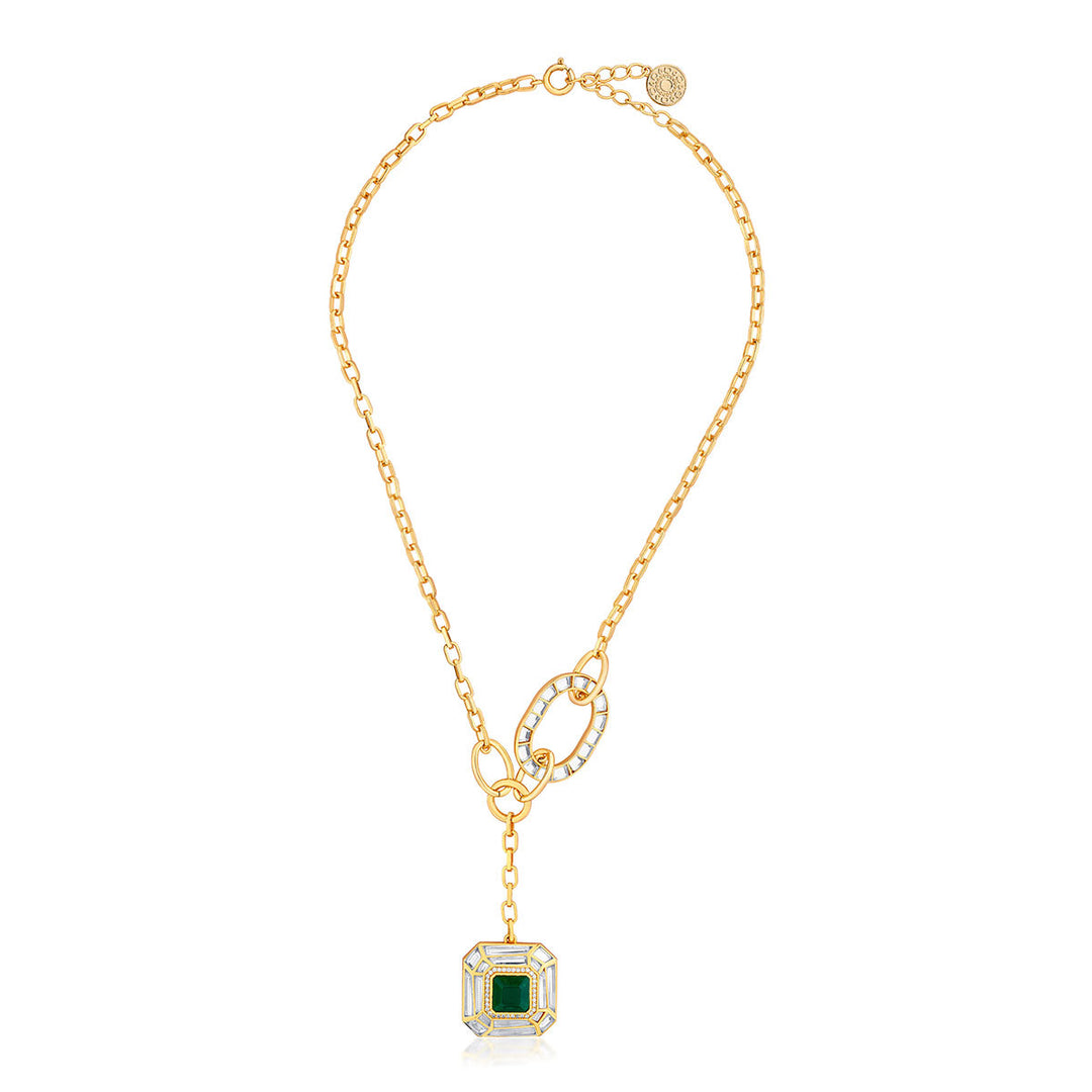 Green Y Necklace Necklace for Women by Isharya | Modern Indian Jewellery