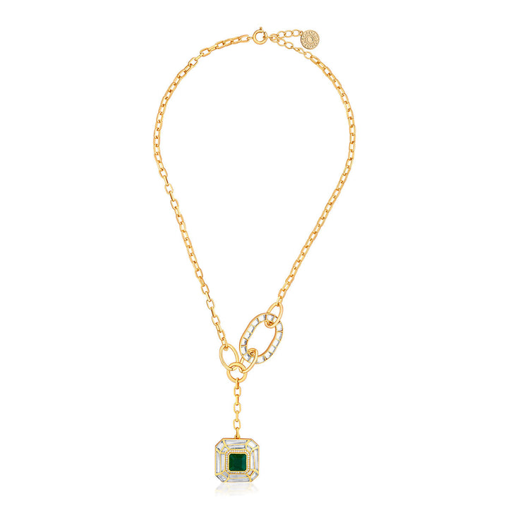 Green Y Necklace Necklace for Women by Isharya | Modern Indian Jewellery