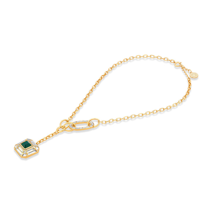 Green Y Necklace Necklace for Women by Isharya | Modern Indian Jewellery