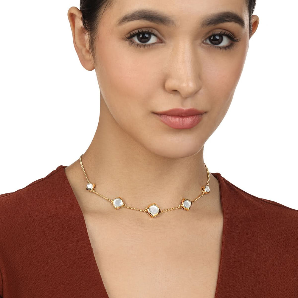 Lumen Essential Necklace for Women by Isharya | Modern Indian Jewellery