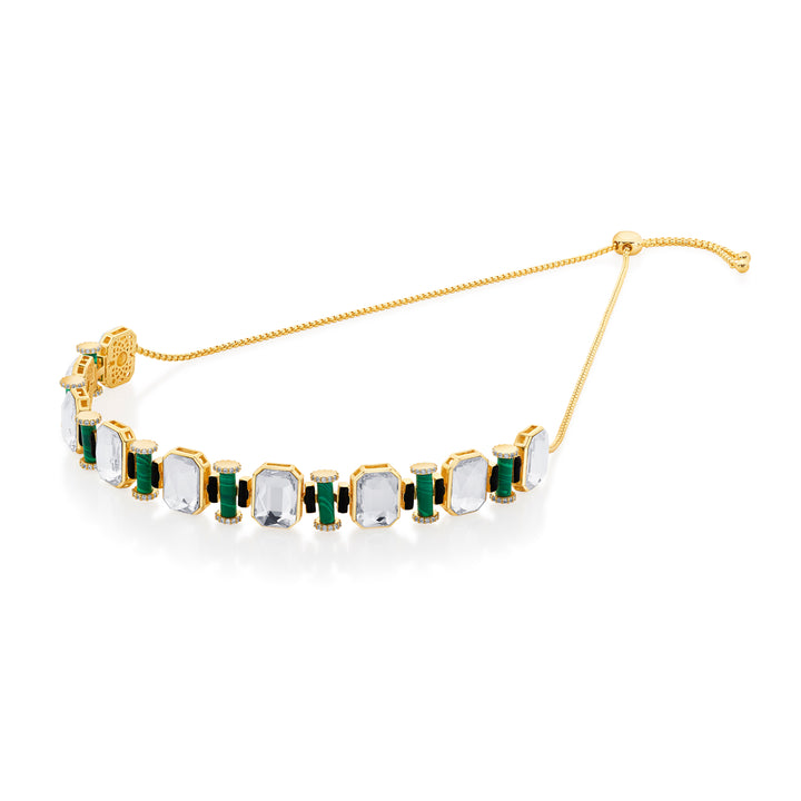 Jungle Green Crystal Choker