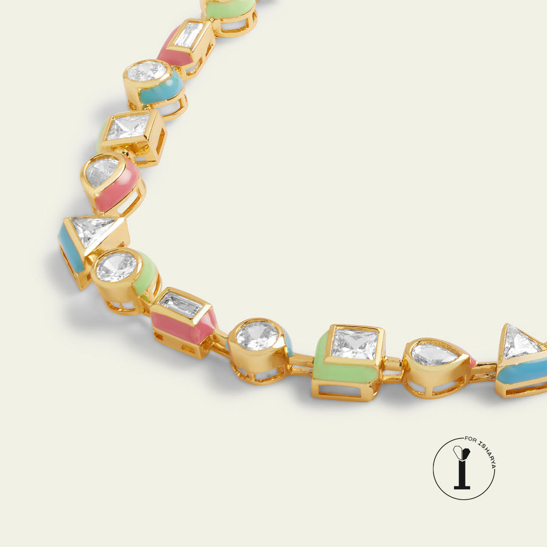 Multicolour Enamel Necklace