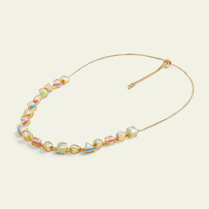 Multicolour Enamel Necklace 