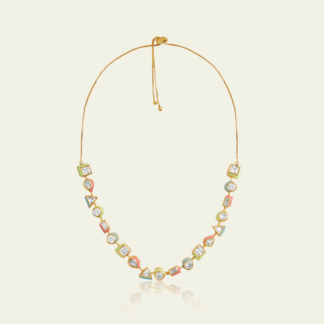 Multicolour Enamel Necklace