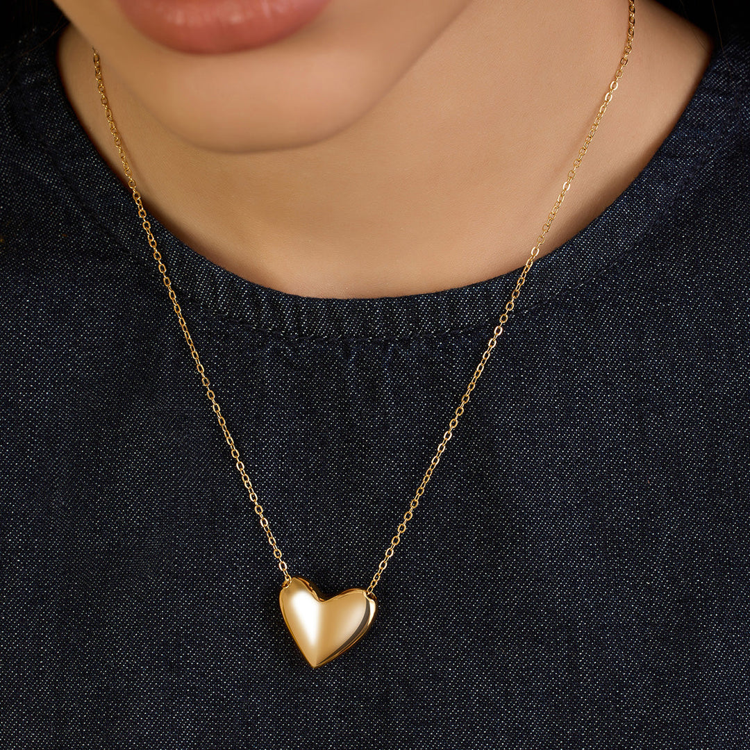 Gold Heart Necklace 