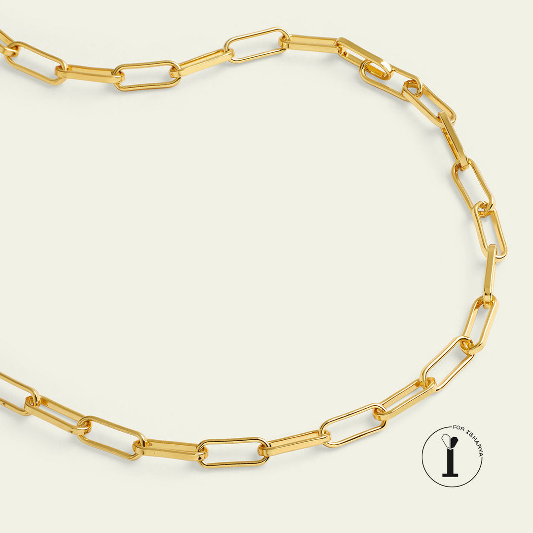 Gold Chain Link Necklace