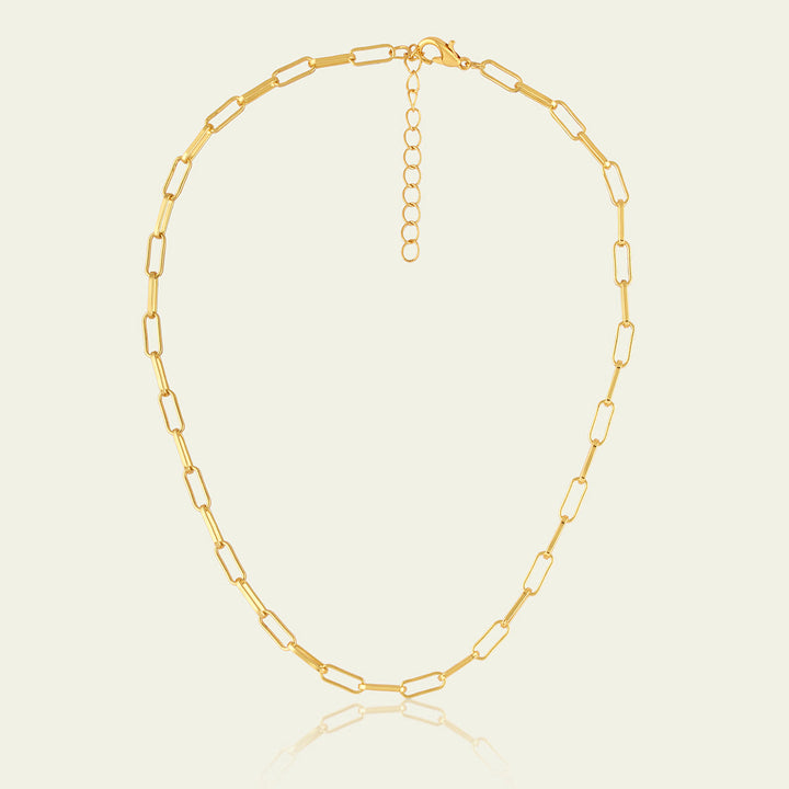 Gold Chain Link Necklace 