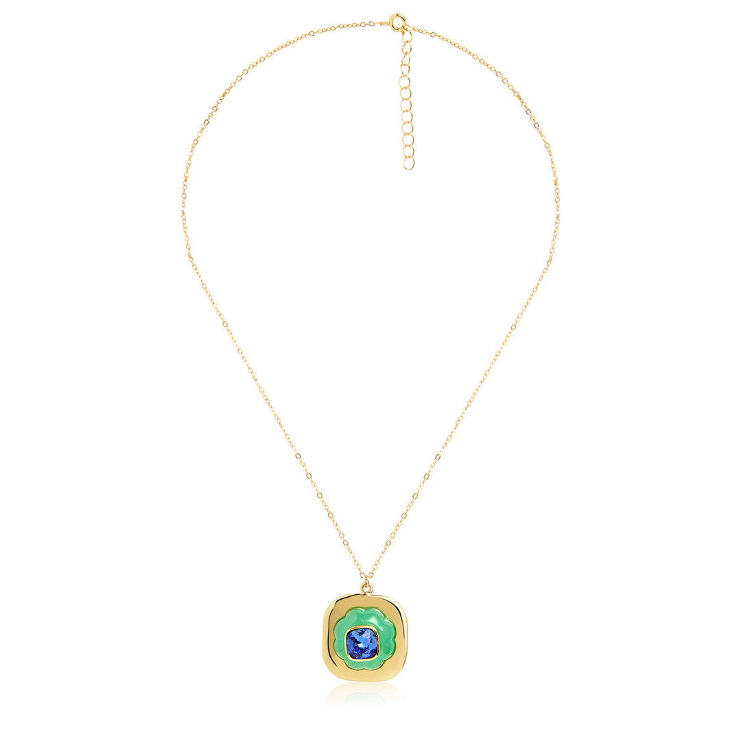 Aqua Cool Pendant Necklace
