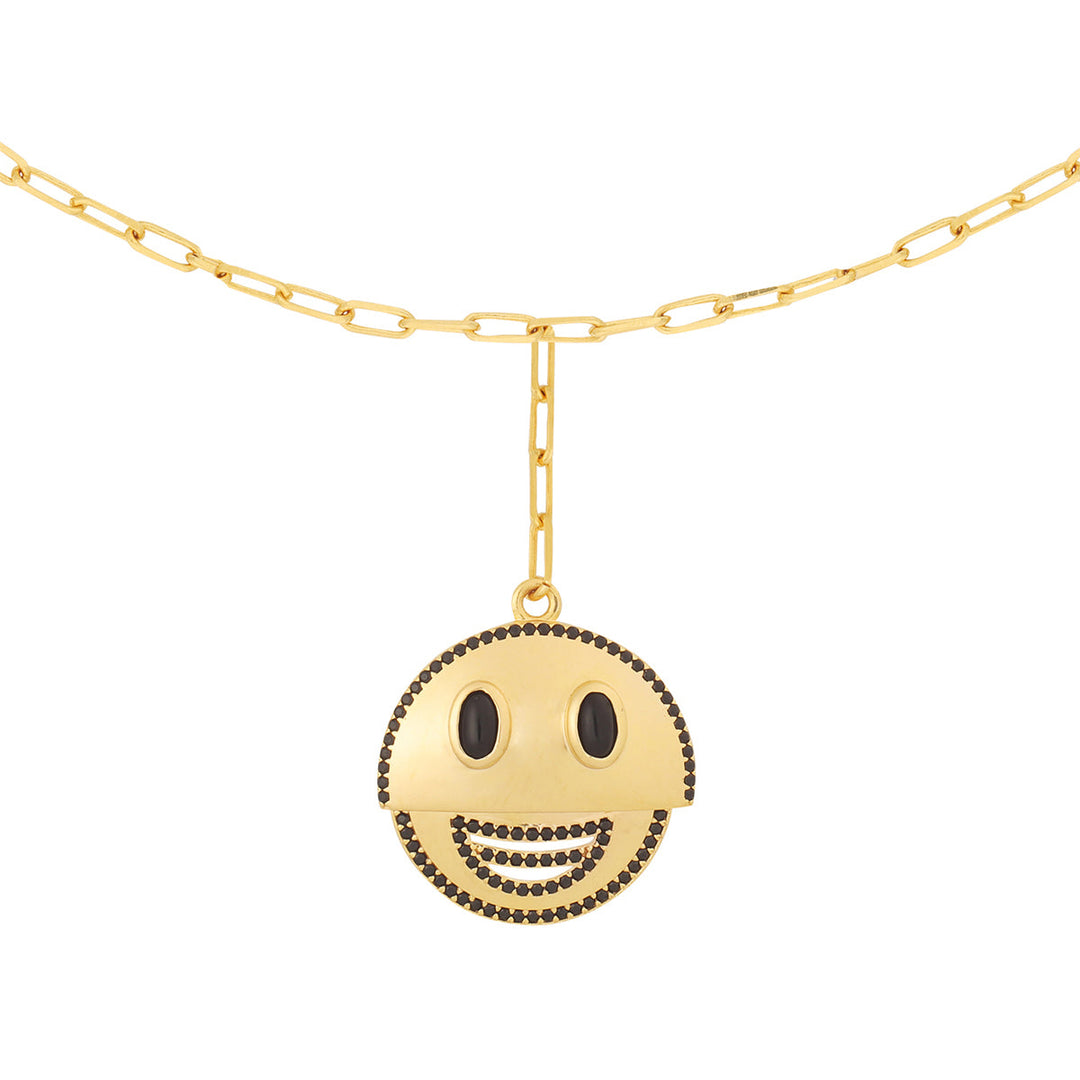 Reversible Smiley Necklace