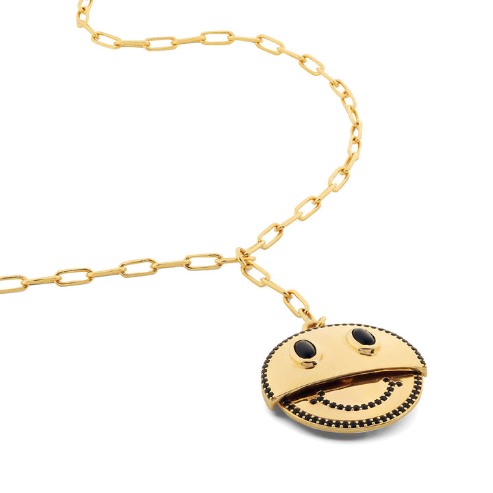 Reversible Smiley Necklace