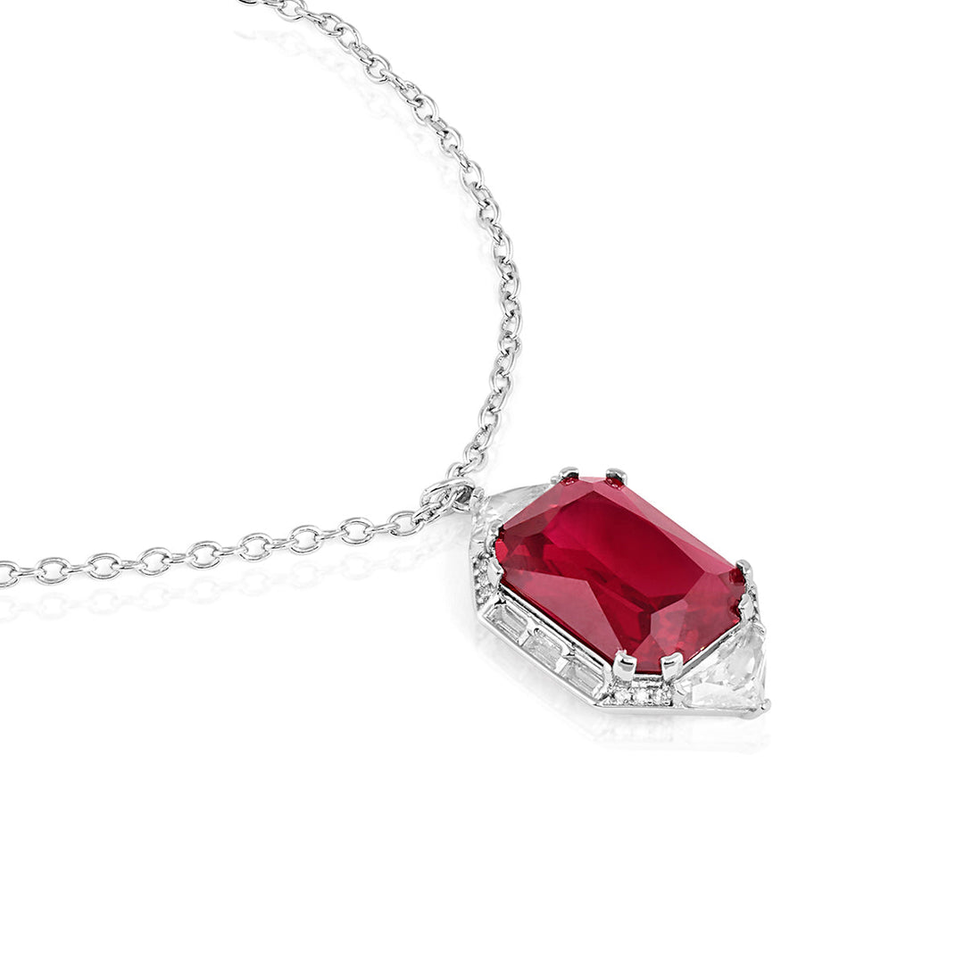 Ruby Corumdum Statement Pendant