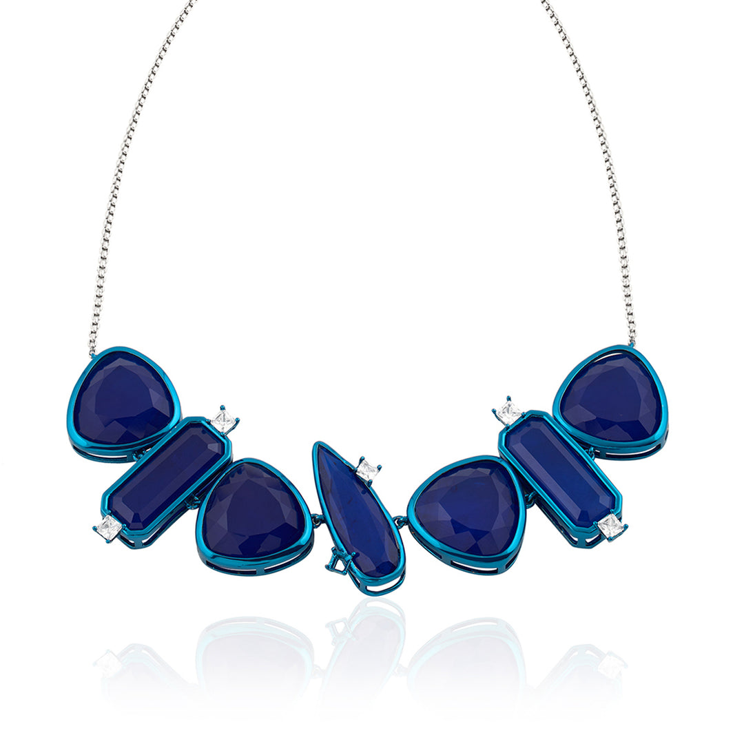 Sapphire Flame Choker