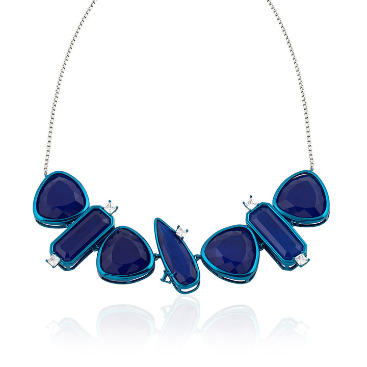 Sapphire Flame Choker