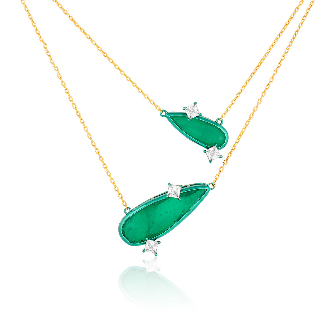 Emerald Layers Necklace