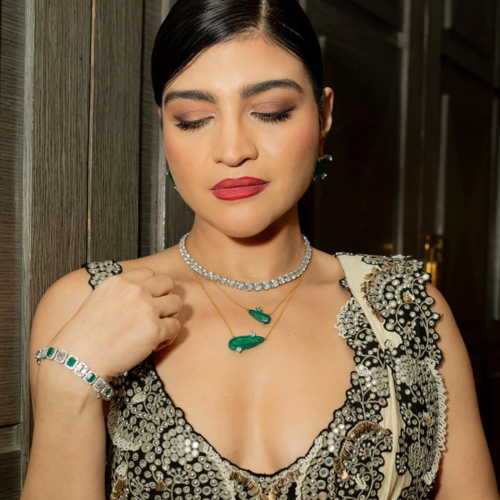 Emerald Layers Necklace