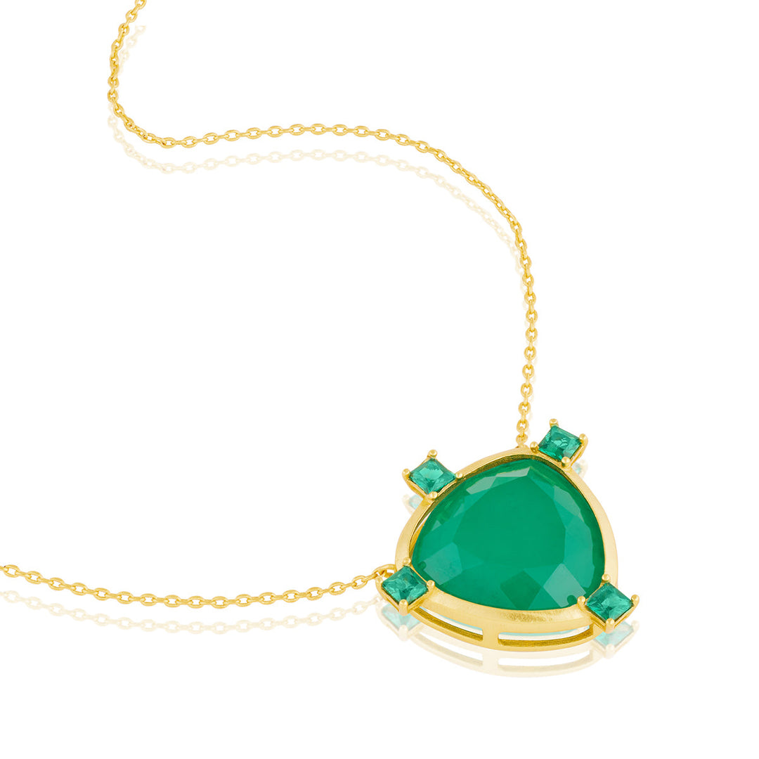 Green Pendant Necklace for Women by Isharya | Modern Indian Jewellery